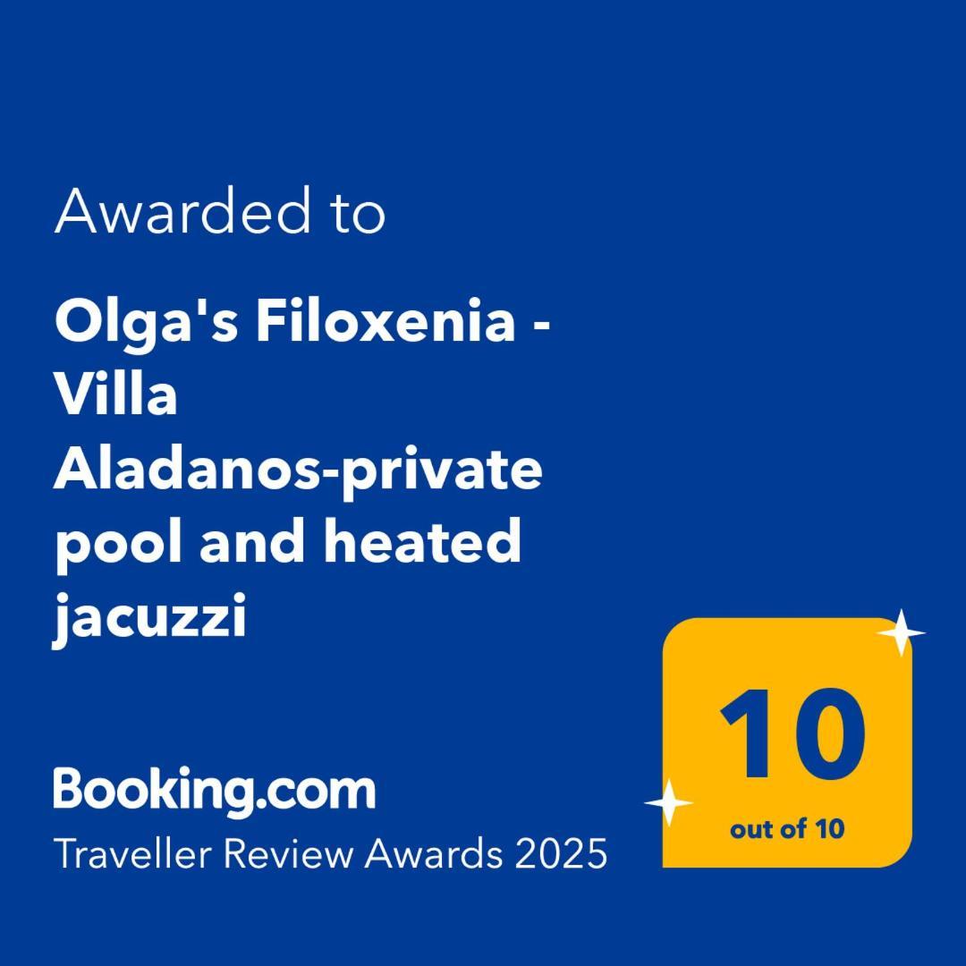Olga'S Filoxenia - Villa Aladanos-Private Pool And Heated Jacuzzi Makhairoí Esterno foto